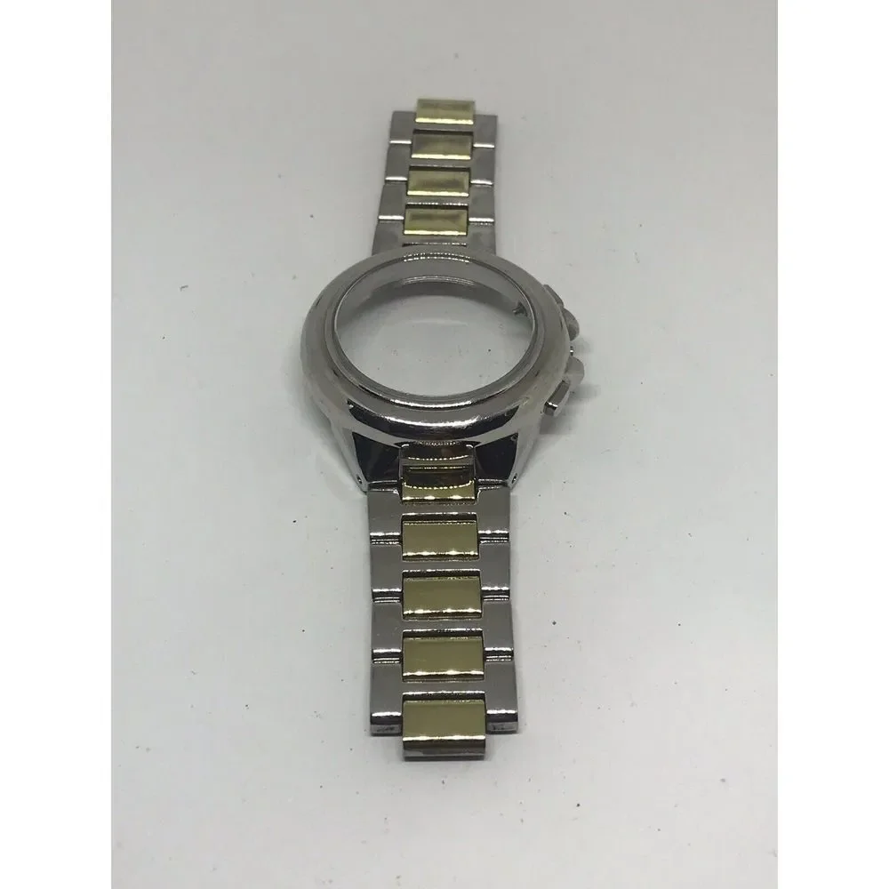Michael Kors Watch Bracelet Links Case Use For Parts Used Band Z257 20mm Twotone